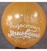 Шар гелиевый золотой радостных мгновений