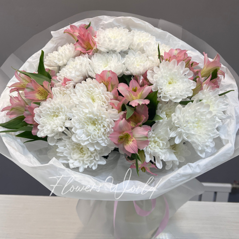 Сборный букет летний сад 