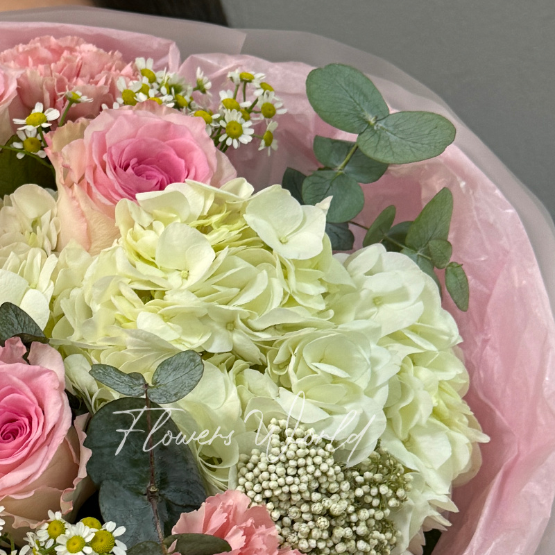 Сборный букет «Алый закат» 3