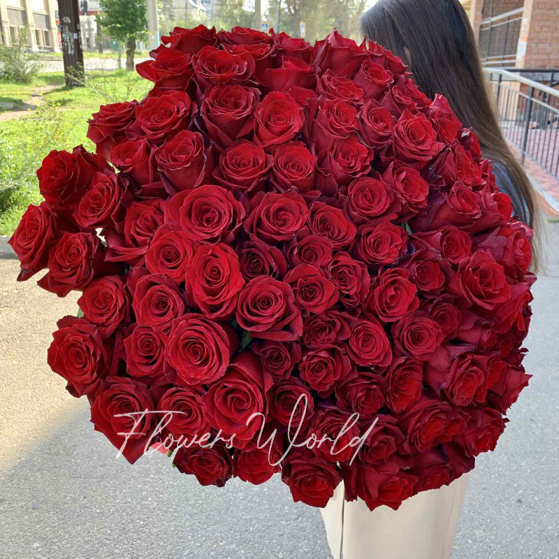Букет красных роз «101 красная роза» 1