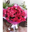 Букет розовых роз «Яркие кустовые розы»