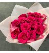 Монобукет «Розы цвета фуксия»