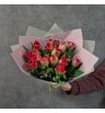 Букет «Красные пионовидные тюльпаны»