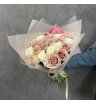 Монобукет «Из 19 роз в цвете крем- брюле»