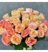 Монобукет «31 Роза в персиковых оттенках »